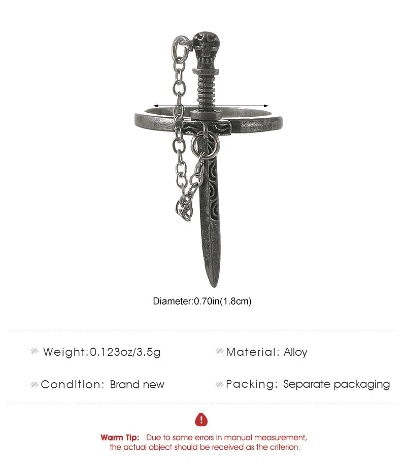 Dark Crossing Sword Ring