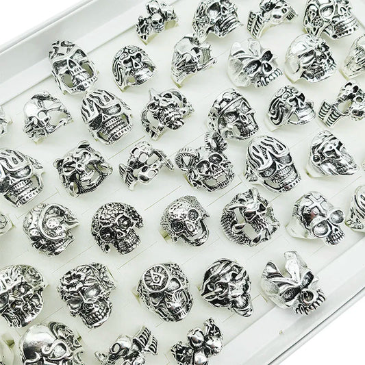 10pcs/lot Mix Style Punk Finger Rings